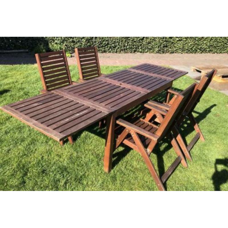 Complete houten tuinset