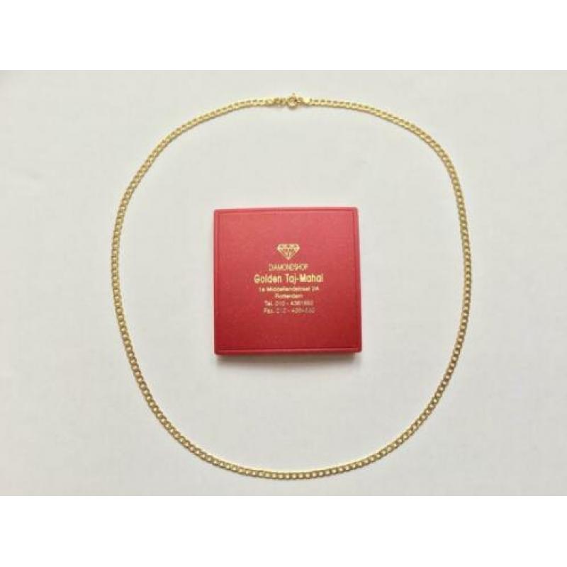 14 Karaat "585" Geel Gouden Ketting Gourmet 50 cm
