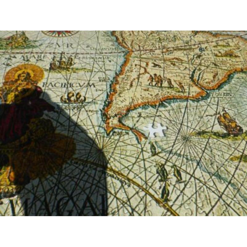 schmidt 6000 stukjes historische wereldkaart mist 2 stukjes