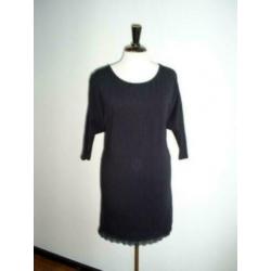 #NIEUW# FRACOMINA zwarte tuniek met vleermuis mouw mt. 38
