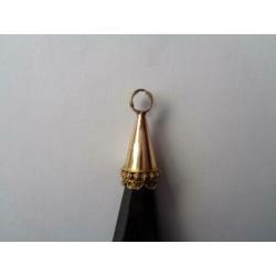 Zeeuwse gouden rouwklok/hanger/streekdracht