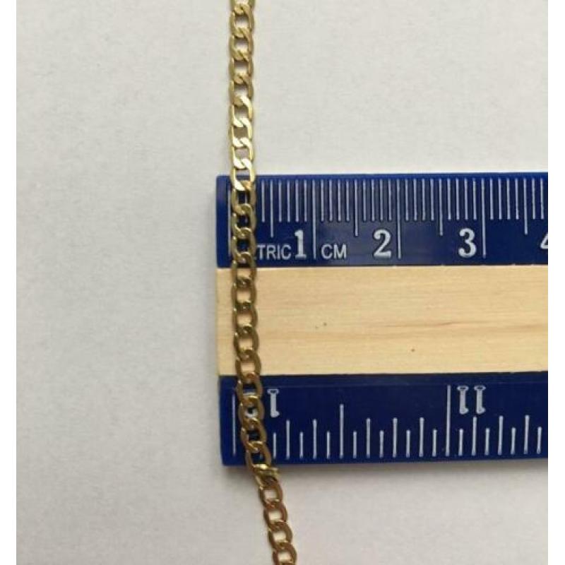 14 Karaat "585" Geel Gouden Ketting Gourmet 50 cm