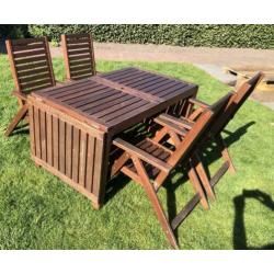 Complete houten tuinset