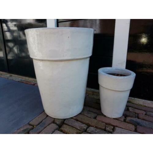Witte potten voor binnen of buiten