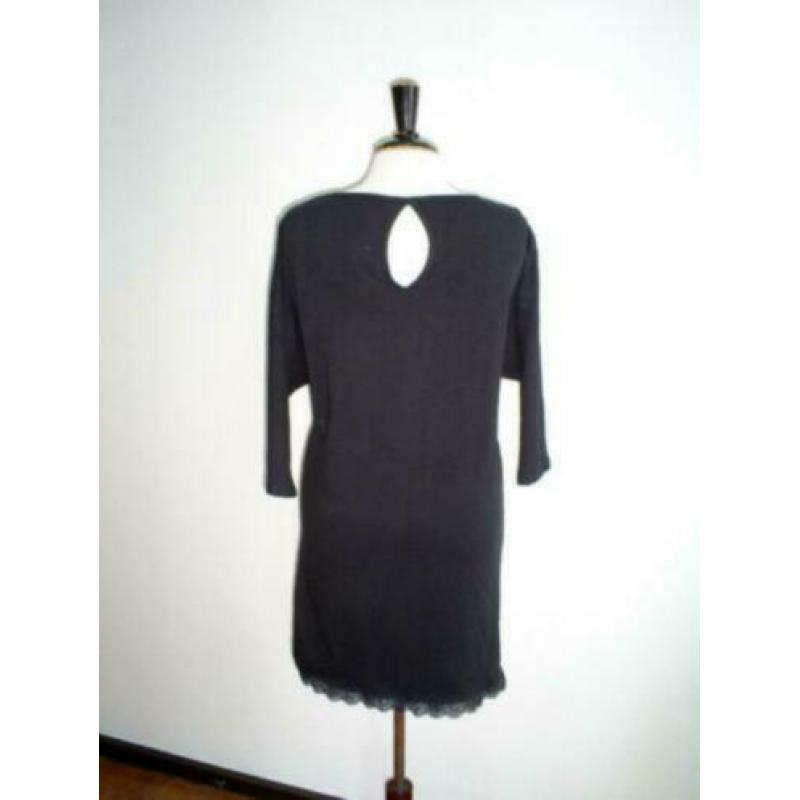 #NIEUW# FRACOMINA zwarte tuniek met vleermuis mouw mt. 38