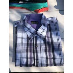 8 overhemden met lange mouw mt XL
