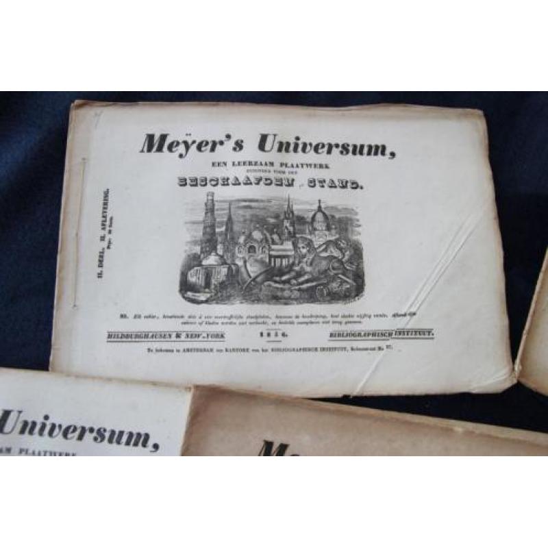 10 stuks Meyer's Universum 1836/1837/1845