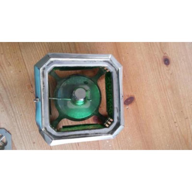Theelichtje met groen glas