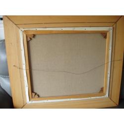 olieverf schilderij 90 x 80 met lijst