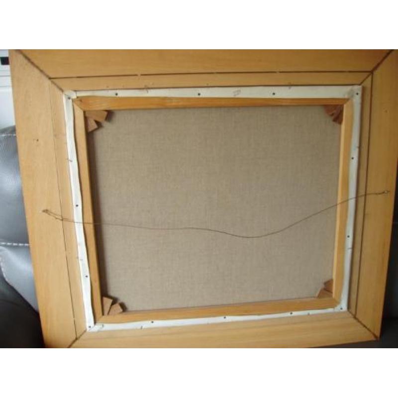 olieverf schilderij 90 x 80 met lijst