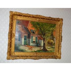 olieverf schilderij F.Troost 1945