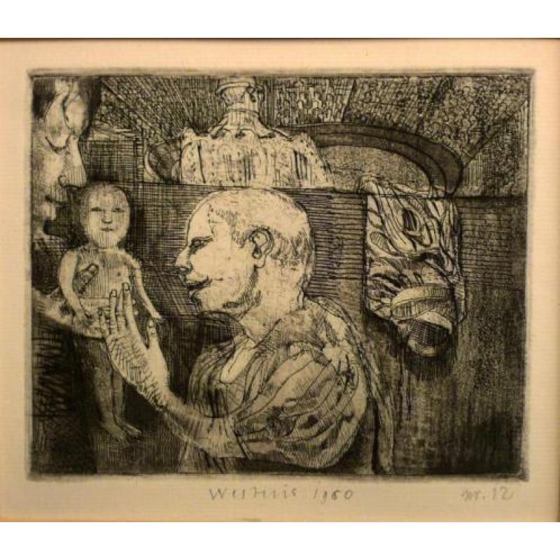 Vroege etsen van Co Westerik (1957-1960)