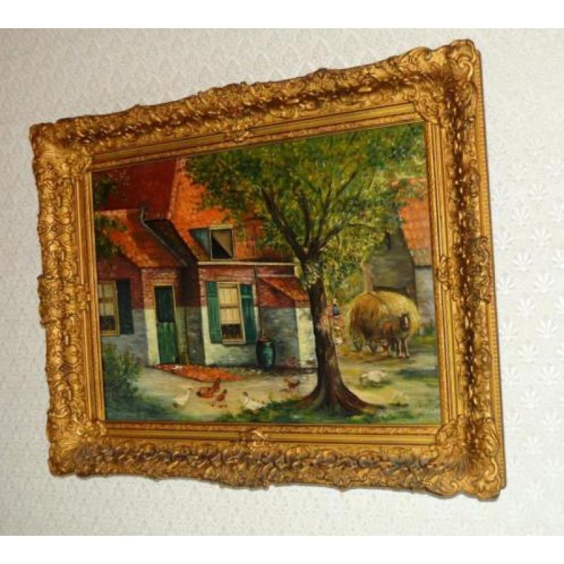 olieverf schilderij F.Troost 1945