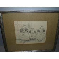 Potlood tekening uit 1938