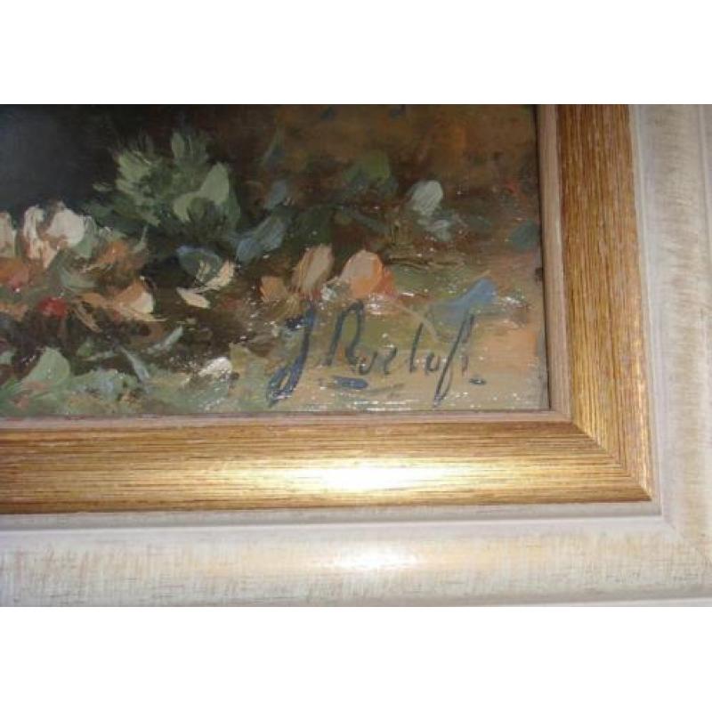 Schilderij 'Bloemenbos' in impressionistische stijl olieverf
