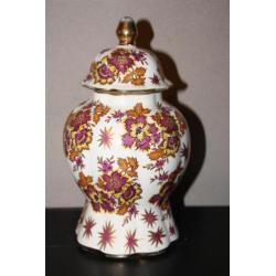 Prachtige dekselvaas fleur de saxe keralux belgium.