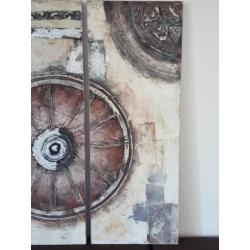 Schilderij, bxh = 60 x 160 per deel