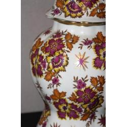 Prachtige dekselvaas fleur de saxe keralux belgium.