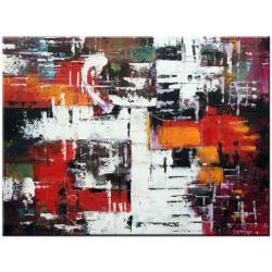 d896 Abstract modern olieverf schilderij 120x90cm