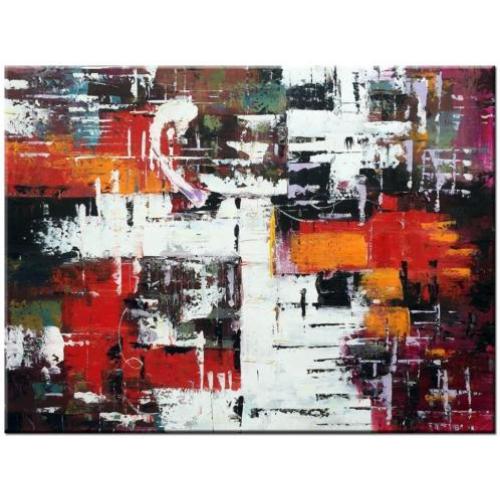 d896 Abstract modern olieverf schilderij 120x90cm