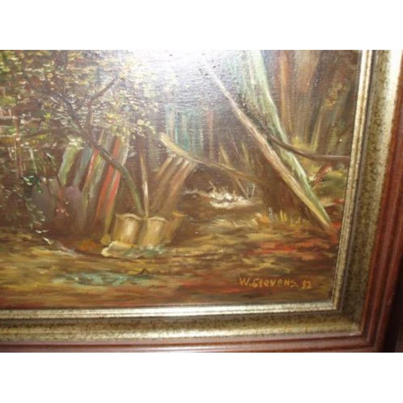 olieverf schilderij 90 x 80 met lijst