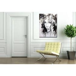 d911 Dame olieverf schilderij 90x120cm