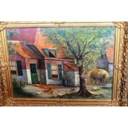 olieverf schilderij F.Troost 1945