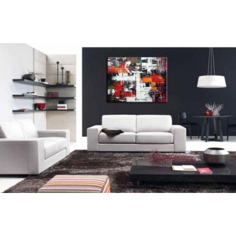 d896 Abstract modern olieverf schilderij 120x90cm