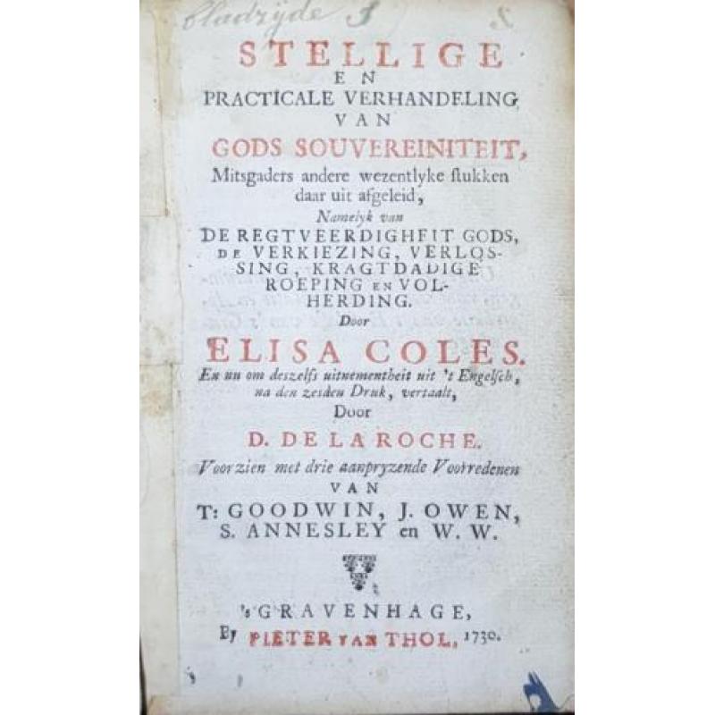Elisa Coles - Gods Soevereiniteit