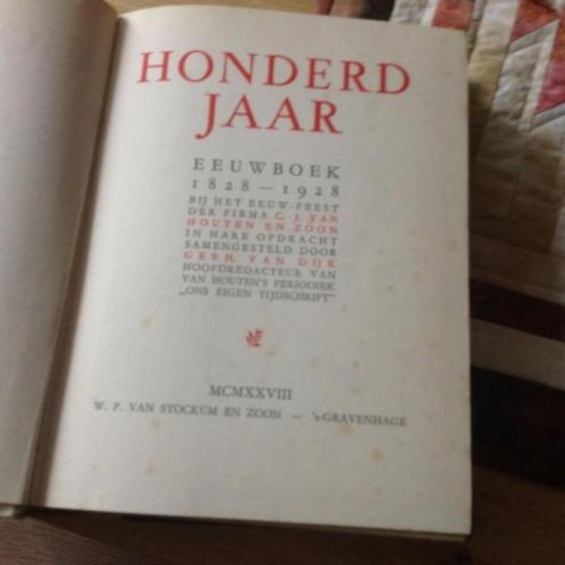 Van Houten Chocolade 100 jr (1928) ZELDZAAM -gst