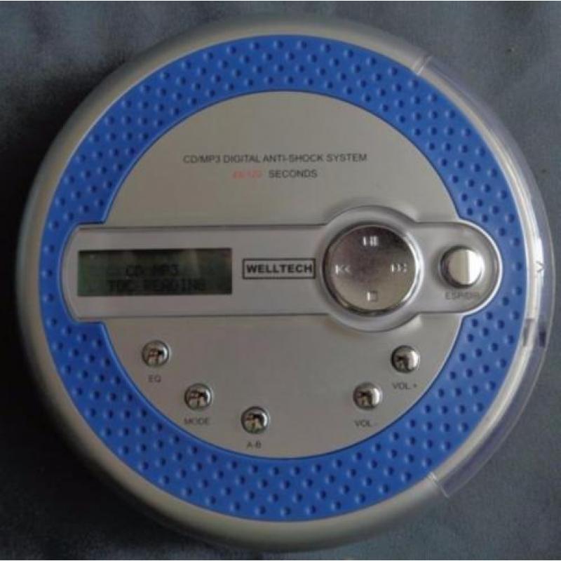 WELLTECH 40174 TCDPMP74 WALKMAN DISCMAN draagbare CD MP3 spe