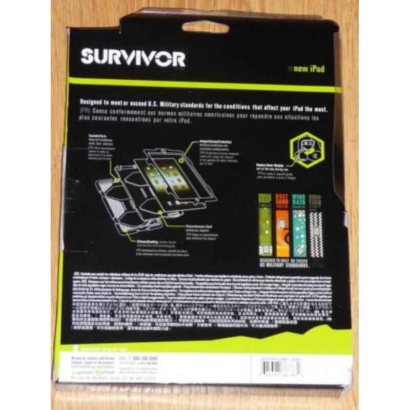 Griffin Survivor Apple iPad Air 1 hoes rood-zwart Case