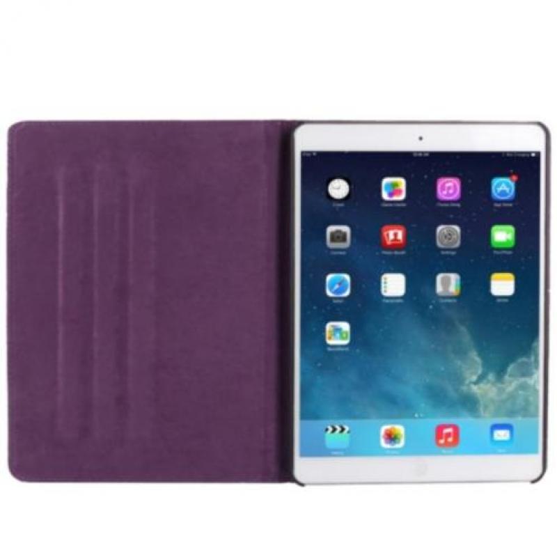 Paarse Ruit iPad 5 Air Hoes Case Cover
