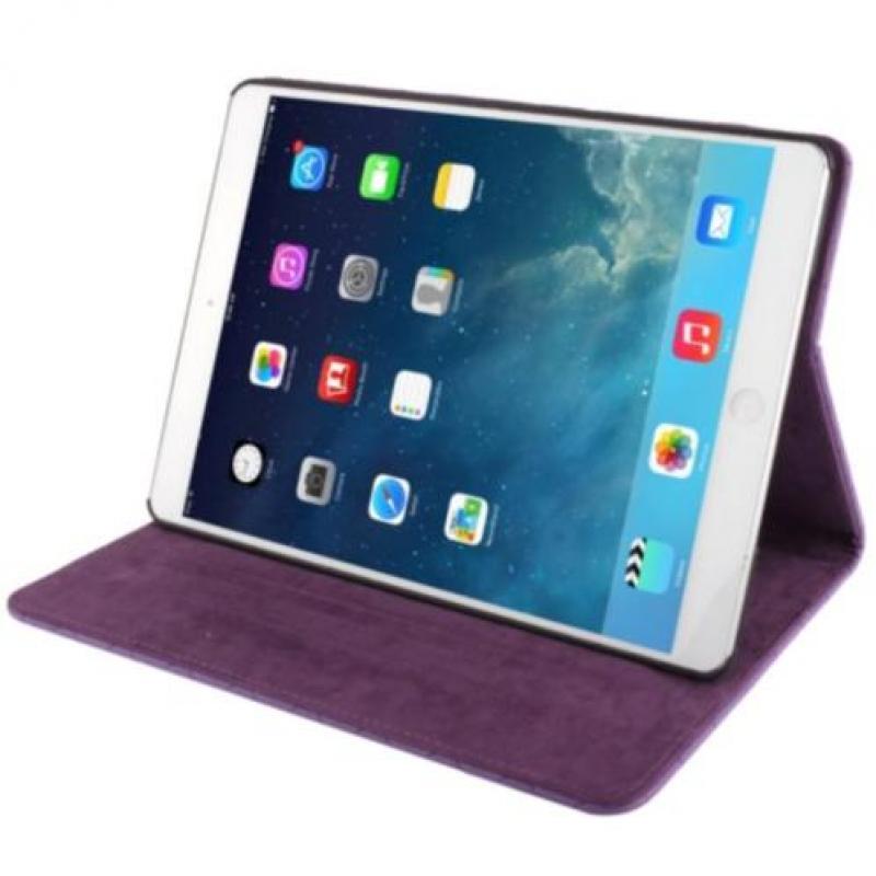 Paarse Ruit iPad 5 Air Hoes Case Cover