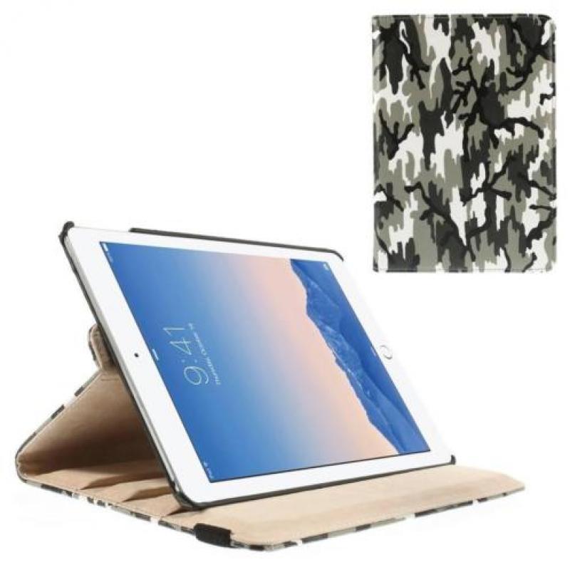 iPad Air 2 hoes roteerbaar camouflage print