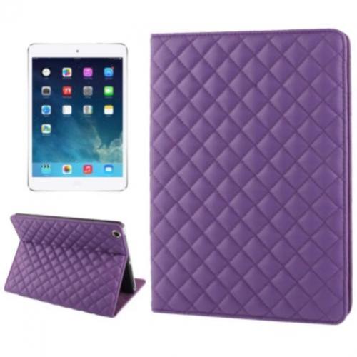 Paarse Ruit iPad 5 Air Hoes Case Cover