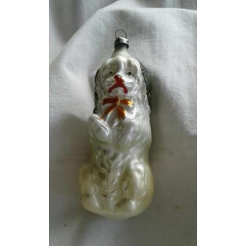 Prachtige kerstbal ,HONDJE 9 CM