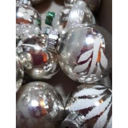 20 kleine glazen oude kerstballen
