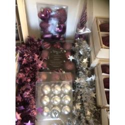 Complete set glazen kerstboomversiering
