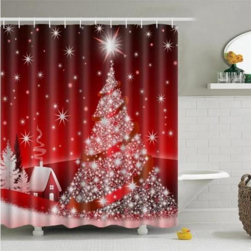 Super leuke douchegordijn (en) kerst decoratie NIEUW