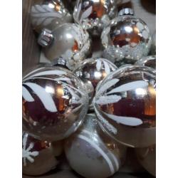 20 kleine glazen oude kerstballen