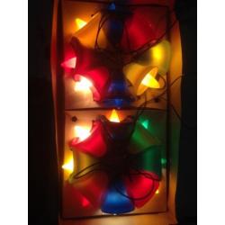 Oude antieke kerstlampjes kerstverlichting