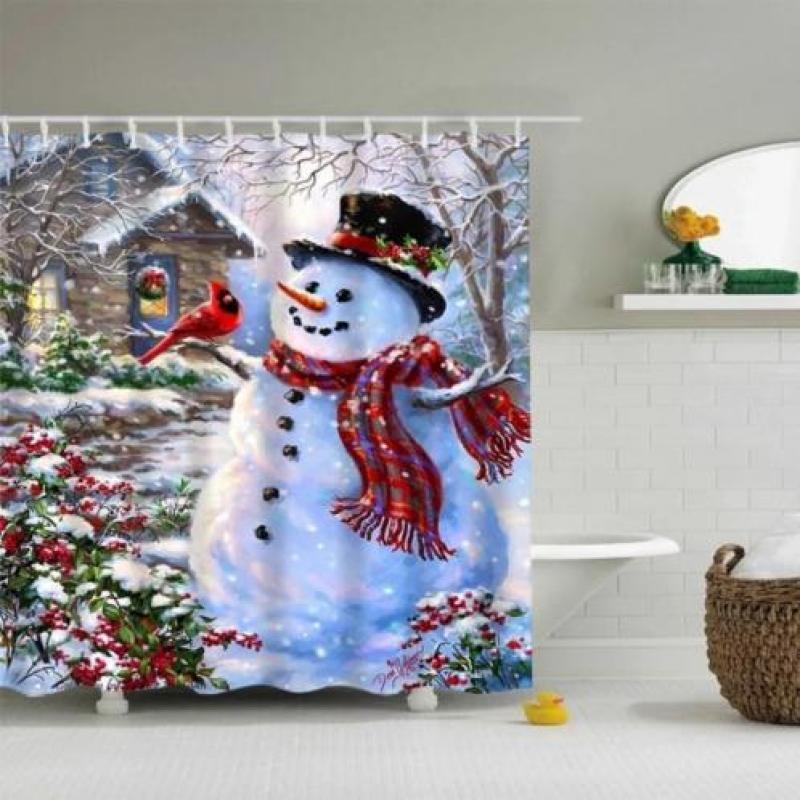 Super leuke douchegordijn (en) kerst decoratie NIEUW