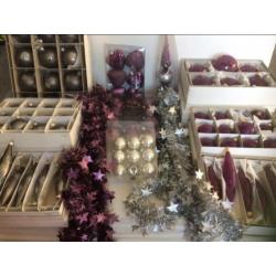 Complete set glazen kerstboomversiering