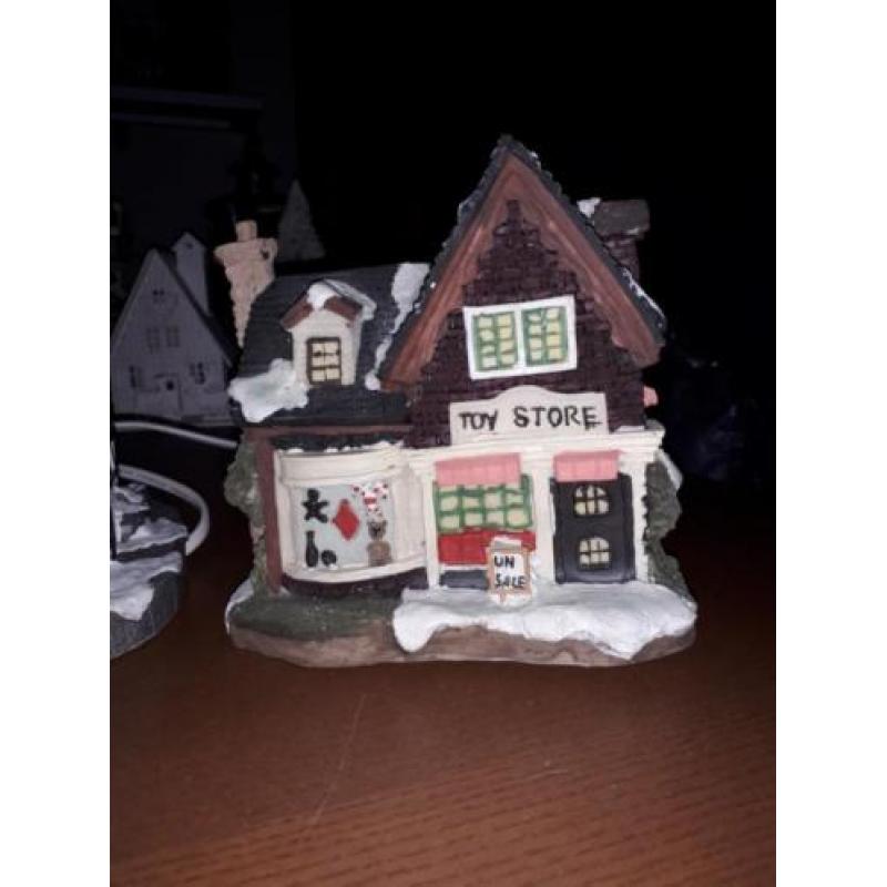 3 kersthuisjes voor uw kerstdorp