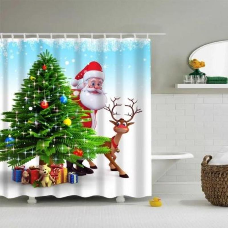 Super leuke douchegordijn (en) kerst decoratie NIEUW