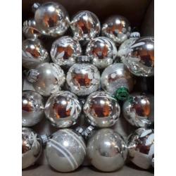 20 kleine glazen oude kerstballen