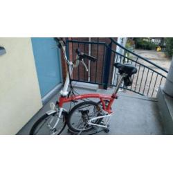 Bromptom vouwfiets te koop. 3 versnellingen. 1 vouwpedaal.