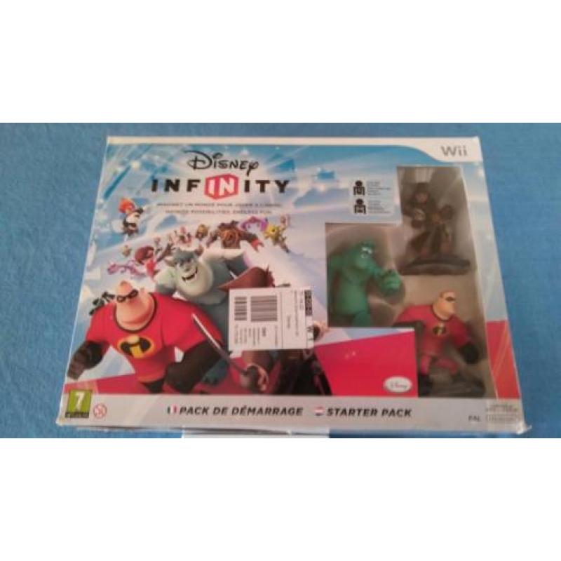 Wii Disney Onfinity pakket in doos met 5 figuren
