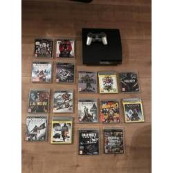 PlayStation 3 slim met 16 games!